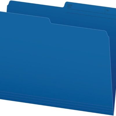 Pendaflex Straight Cut File Folders Letter R413 Blue