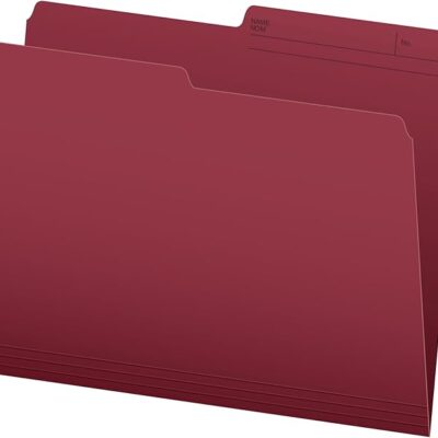 Pendaflex Straight Cut File Folders Letter R413 Burgundy