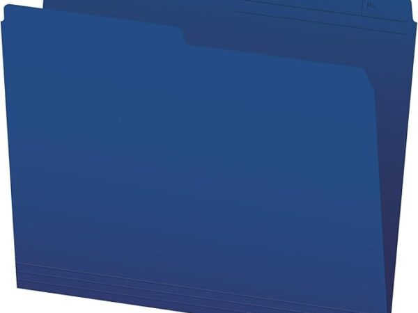 Pendaflex Straight Cut File Folders Letter R413 Navy