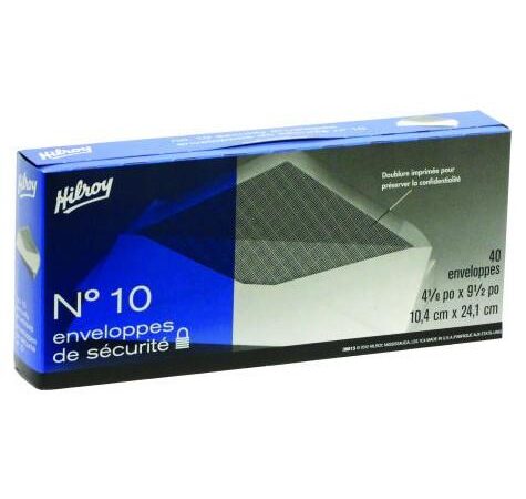 White Security Envelopes by Hilroy (740-36613) available at Fineline Stationery Edson Alberta