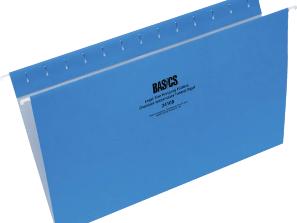 Basics Hanging Folders Legal Size Blue