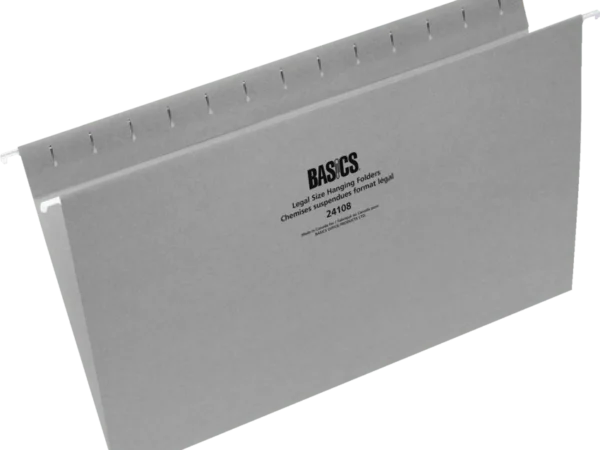 Basics Hanging Folders Legal Size Gray