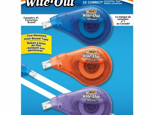 Bic Correction Tape WITE-OUT EZ CORRECT 3-PACK