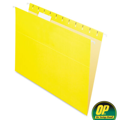 OP Brand Hanging Folders Letter Yellow