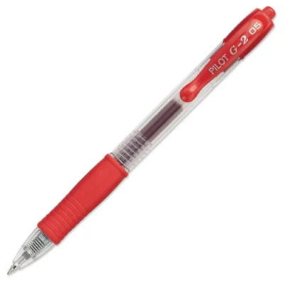 Pilot G2 Retractable Gel Pen 0.5mm Red