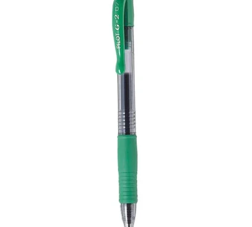 Pilot G2 Retractable Gel Pen 0.7mm Green