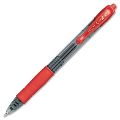 Pilot G2 Retractable Gel Pen 0.7mm Red
