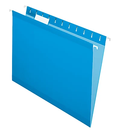 Basics Hanging Folders Letter Size Blue