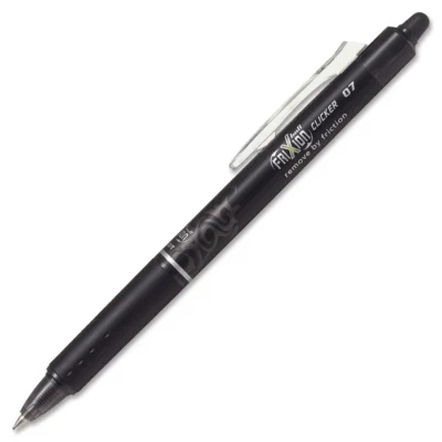 Pilot Frixion Retractable Clicker Gel Pen 0.7 Black