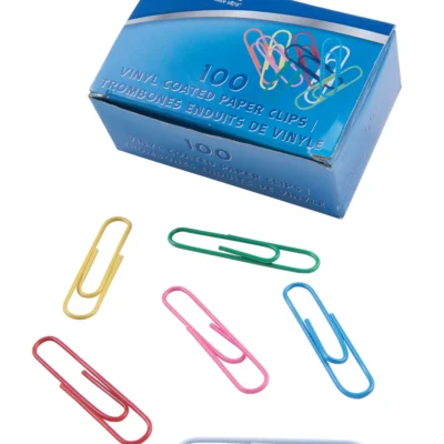 Westcott® 2" (51mm) Vinyl Coated Paper Clips, 100/box