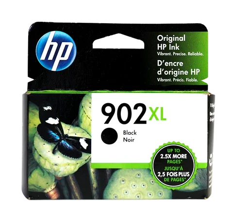 HP 902XL Black High Yield inkjet ink available at Fineline Stationery Edson