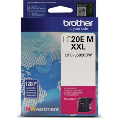 Brother Investment Ink LC20EMS Magenta Super High Yield
