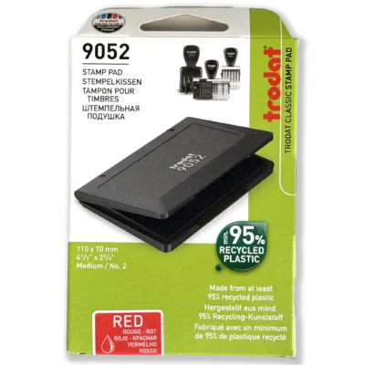 Trodat Felt Red Stamp Pad 9052 large number 2 available at Fineline Stationery Edson