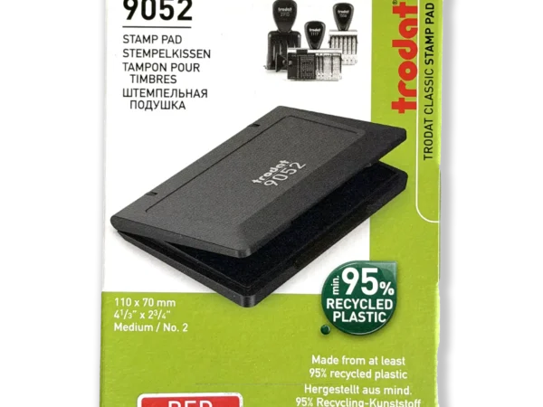 Trodat Felt Red Stamp Pad 9052 large number 2 available at Fineline Stationery Edson