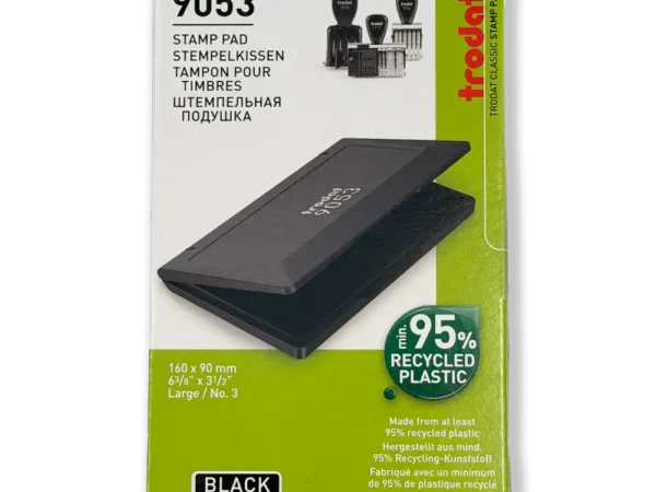 Trodat Black Felt Stamp Pad 9053 large number 3 available at Fineline Stationery Edson