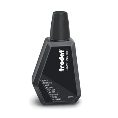 Trodat 7011 Stamp Pad Ink Black 28ml available at Fineline Stationery Edson