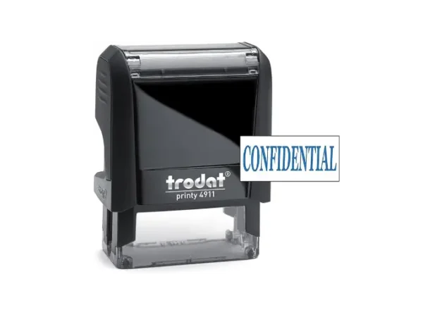Trodat® Printy 4911 Confidential self-inking message stamp available at Fineline Stationery Edson
