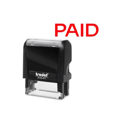 Trodat® Printy 4911 Paid self-inking message stamp available at Fineline Stationery Edson