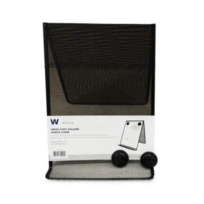 Winnable 70001 Mesh Document Holder with Magnet Black Steel