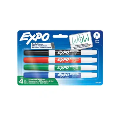 Expo Dry Erase Markers 4-color pack fine point available at Fineline Stationery Edson
