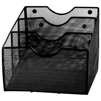 Winnable 3 Level File Holder Magnetic Mesh Black