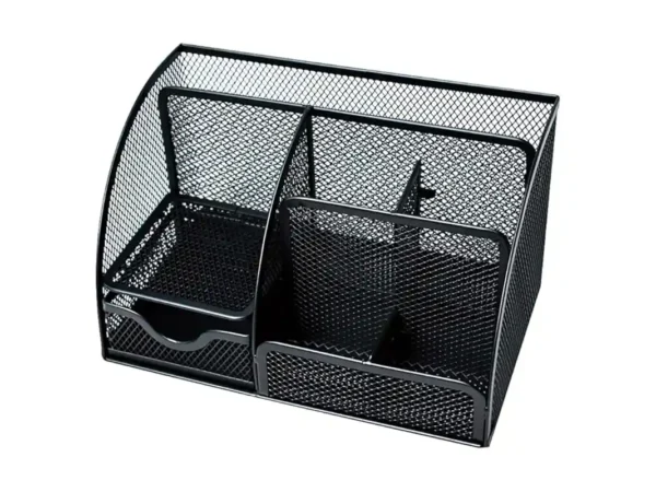 Winnable Mesh Angled Desk Organizer Black