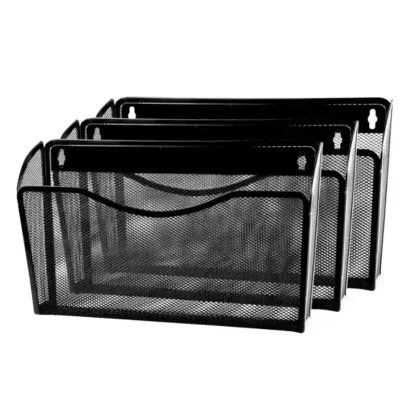 Winnable 3-Pack Mesh Wall Files Black