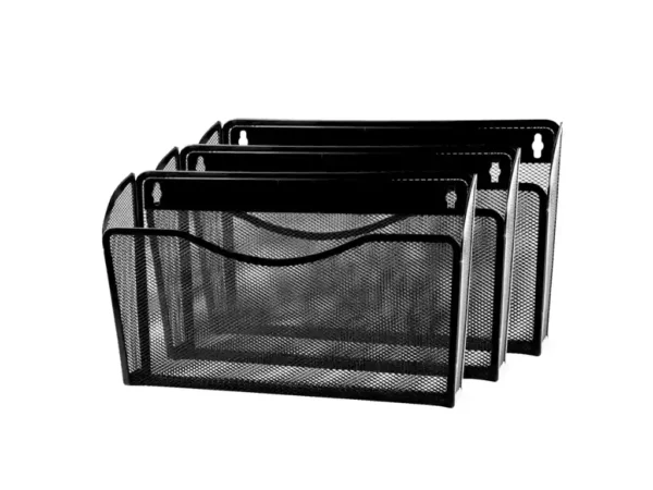 Winnable 3-Pack Mesh Wall Files Black